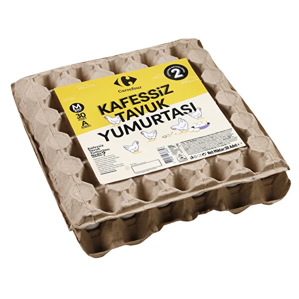 Carrefour Kafessiz Yumurta Boy M Boy 30 Adet