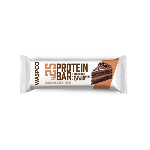 Waspco Kek Aromalı Çikolata Kaplı Protein Bar 36 Gr
