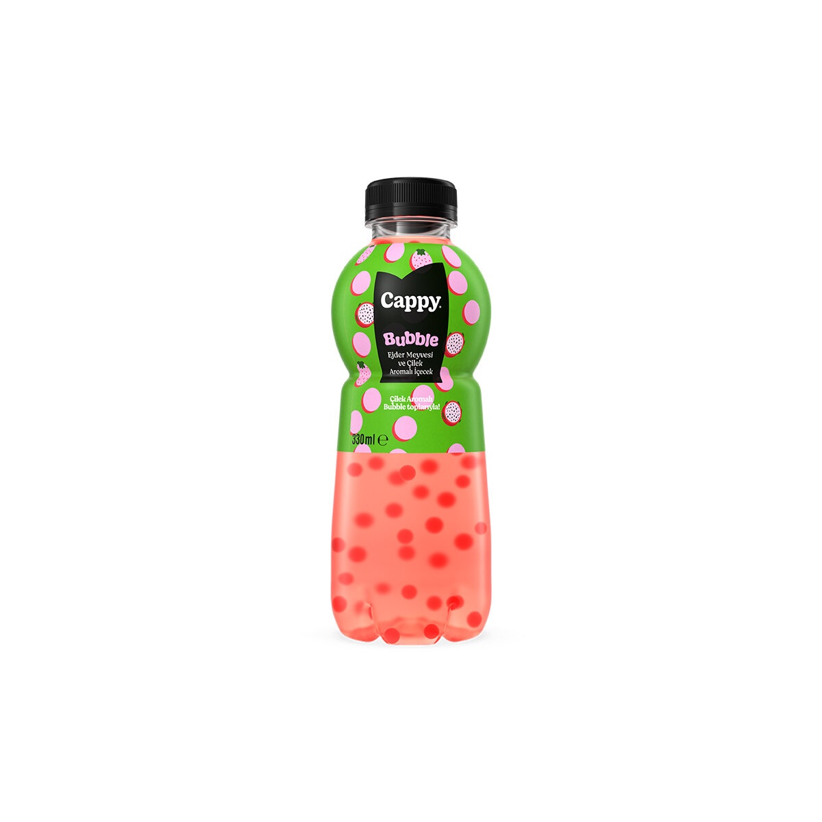 Cappy Bubble Ejderha & Çilek 330 Ml
