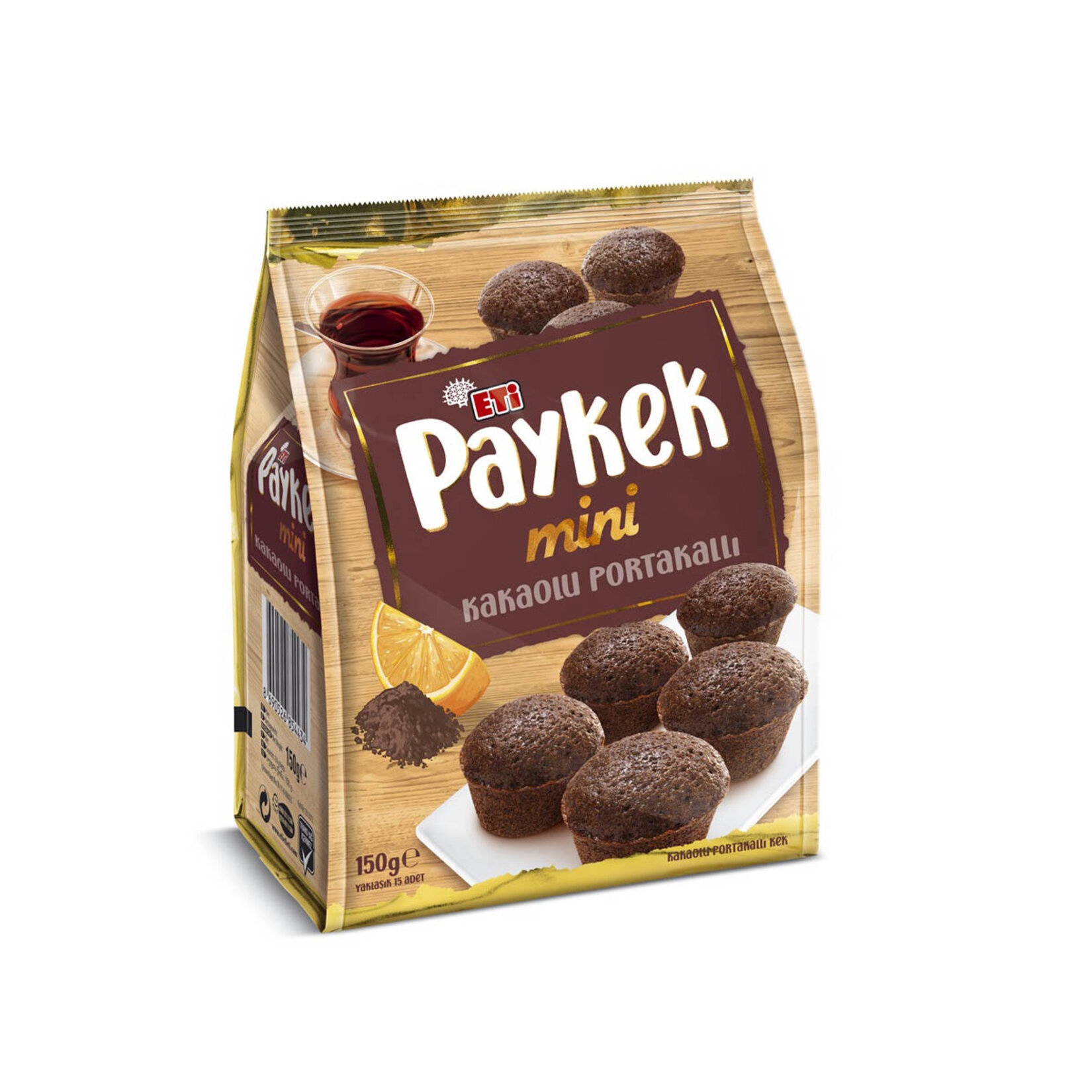 Eti Paykek Mini Kakaolu Portakal 150 Gr