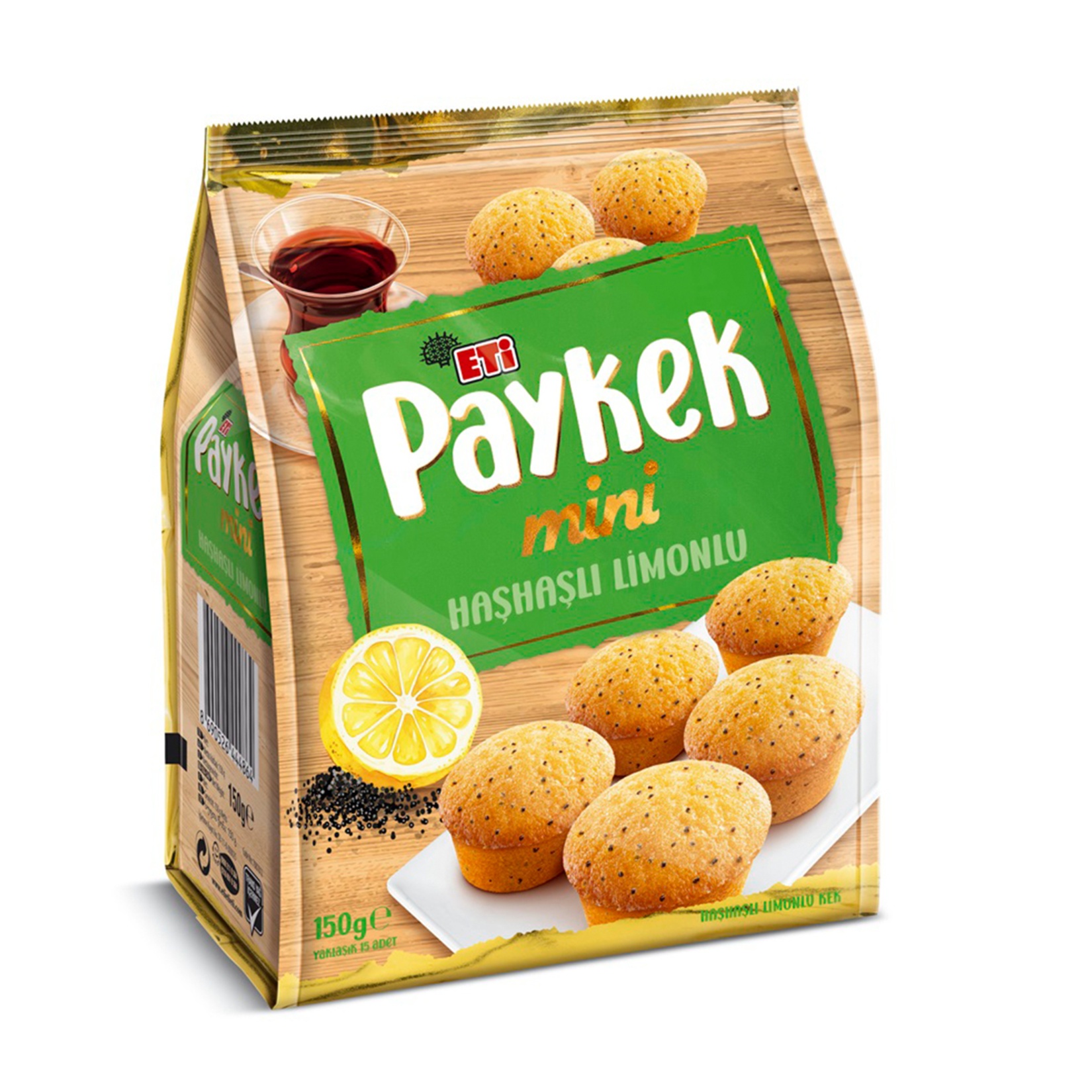 Eti Paykek Mini Limonlu Haşhaşlı 150 Gr