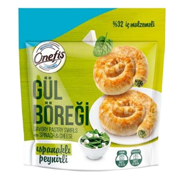 Onefis Ispanaklı Peynirli Gül Böreği 400 Gr