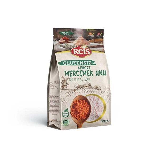 Reis Glutensiz Kırmızı Mercimek Unu 500 Gr