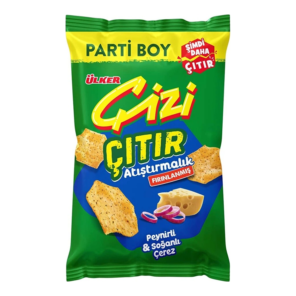 Çizi Çıtır Peynir Ve Soğan Parti Boy 160 Gr