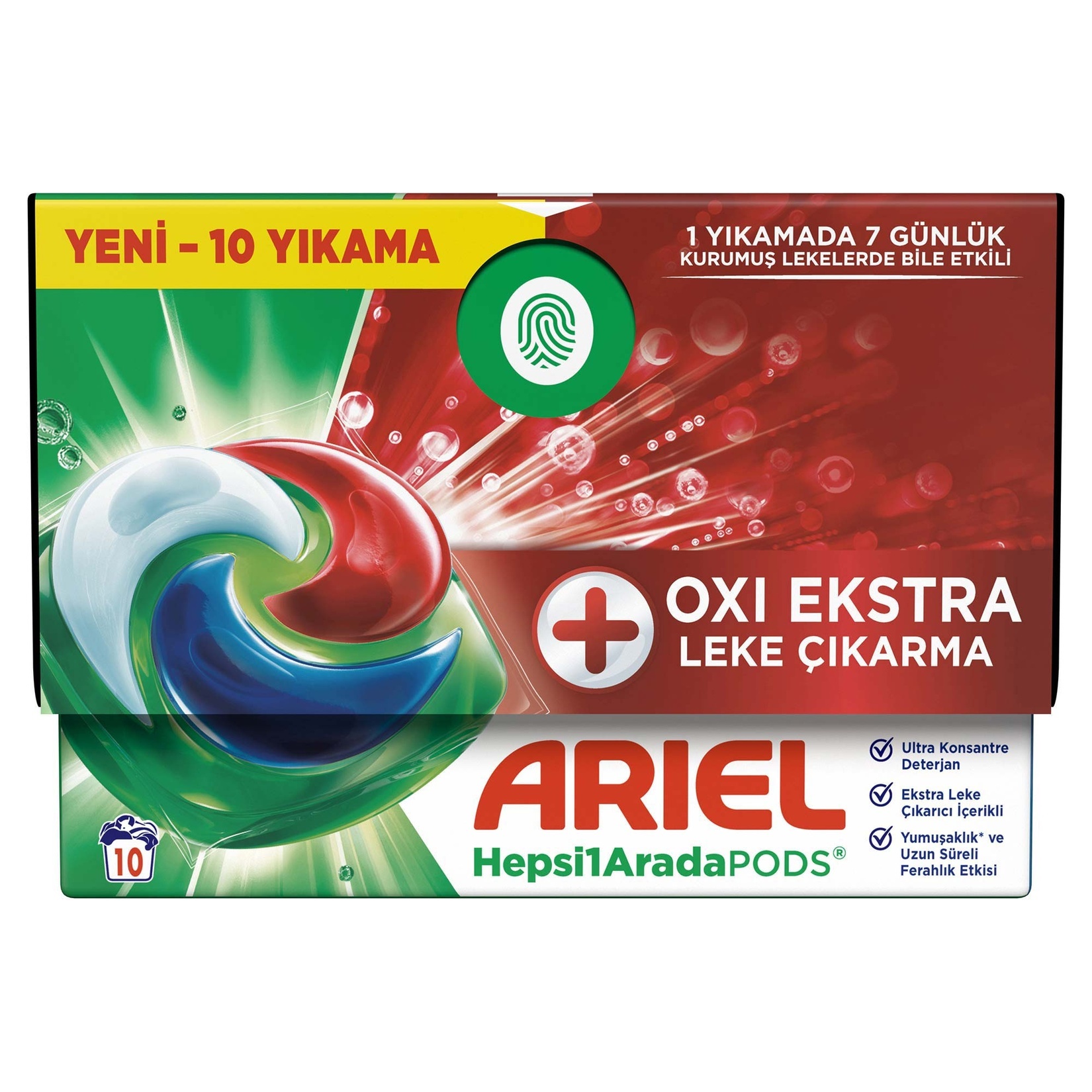Ariel Pods Oxi Çamaşır Deterjan Kapsülü 10 Adet