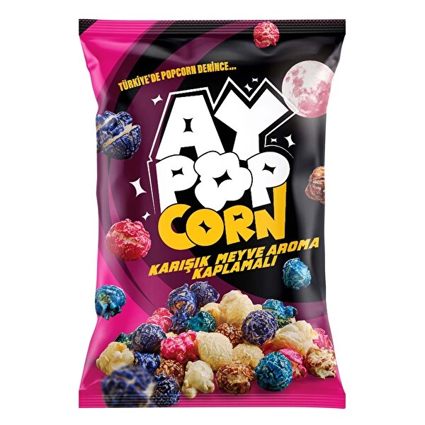 Ay-Pop Kakaolu & Meyve Aromalı Kaplamalı Popcorn 50 Gr