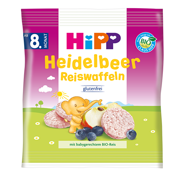 Hipp Organik Pirinçli Yaban Mersinli Gofret