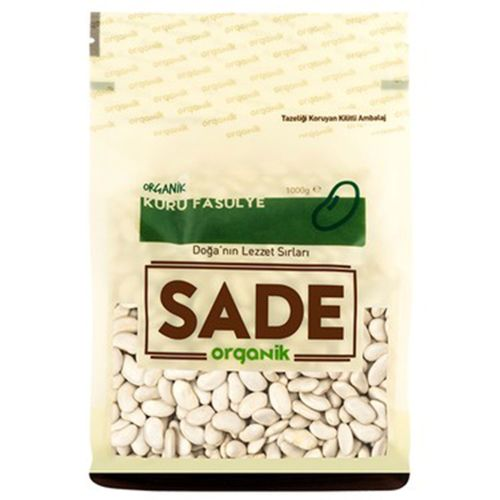 Sade Organik Kuru Fasulye 1 Kg