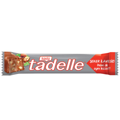 Tadelle Şeker İlavesiz Sütlü Çikolata 20 Gr