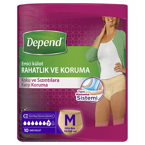 Depend Emici Kadın Orta 10 Adet