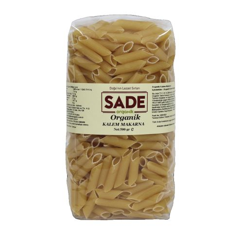 Sade Organik Kalem Makarna 500 Gr
