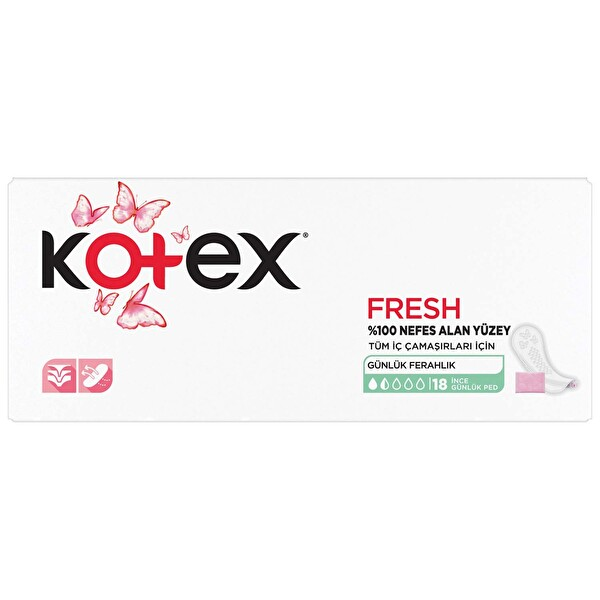 Kotex İnce Günlük Ped Parfümsüz 18 Adet