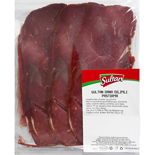 Sultan Dilimli Pastırma 1 Kg