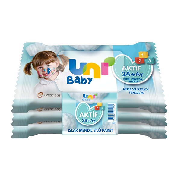 Uni Baby Aktif Cep Mendili 45 Adet