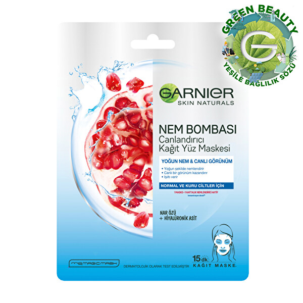 Garnier Nem Bombası Kağıt Maske Mavi 1 Adet