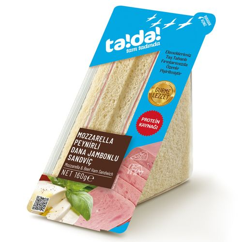 Tada Gurme Sandviç Mozzarella Dana Jambonlu 160 Gr