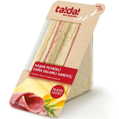 Tada Kaşar Salamlı Sandviç 160 Gr