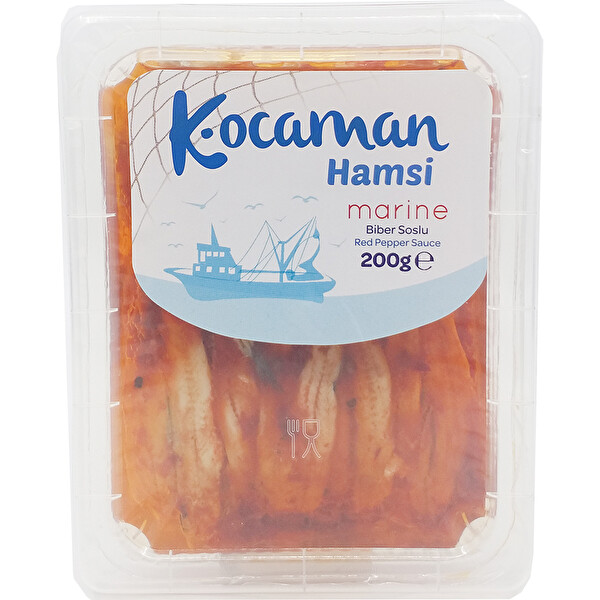 Kocaman Biber Soslu Marine Hamsi 200 Gr