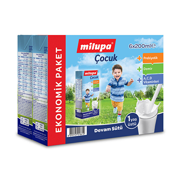 Milupa Çocuk Sütü 6x200 Ml