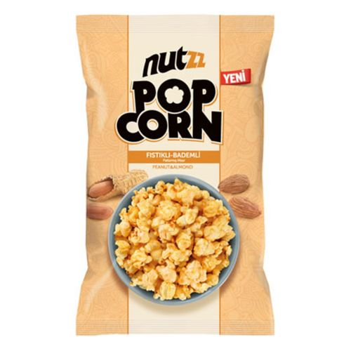Nutzz Popcorn Yer Fıstıklı Ve Bademli 85 Gr