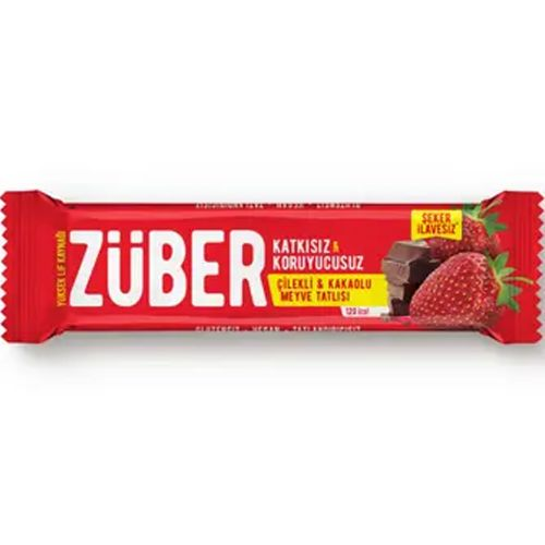 Züber Çilekli Kakaolu Meyve Bar 40 Gr