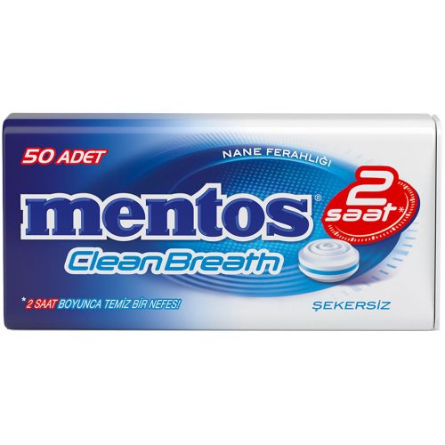 Mentos Cleanbreath Peppermint 2 Saat 35 Gr