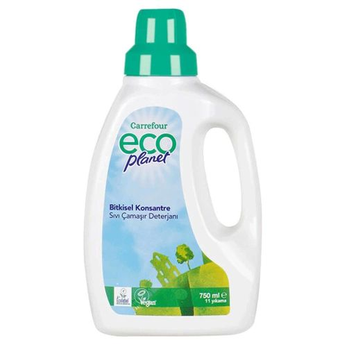 Carrefour Eco Planet Bitkisel Konsantre Sıvı Çamaşır Deterjanı 750 Ml