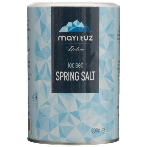 Mayi İyotlu İnce Öğütülmüş Doğal Kaynak Tuzu 600 Gr