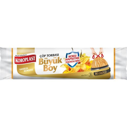 Koroplast Orta Boy Koku Hapsetme Vanilya Büzgülü Çöp Torbası 15 Adet