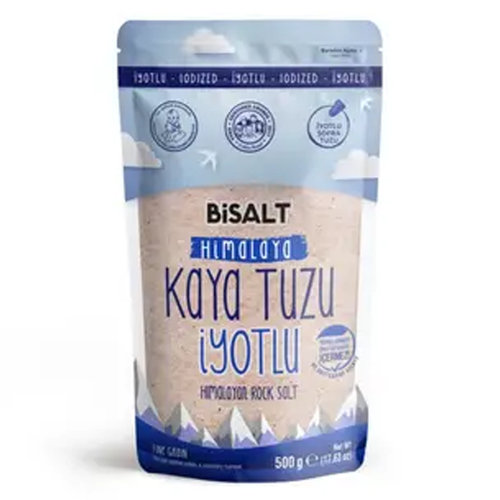 Bisalt Himalaya Kaya Tuzu İyotlu 500 Gr