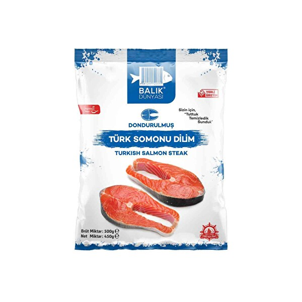 Balık Dünyası Yerli Türk Somonu Dilim 500 Gr