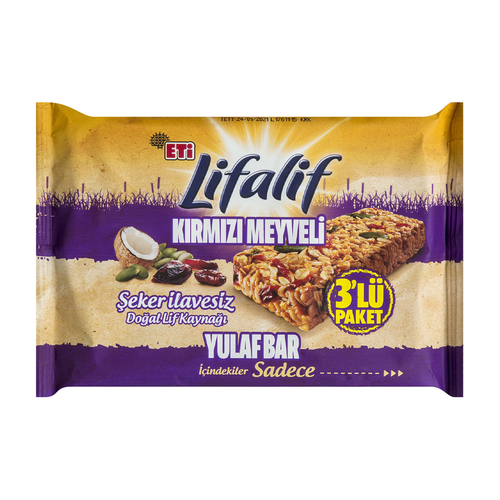 Lifalif Kırmızı Meyveli Bar 3 Adet
