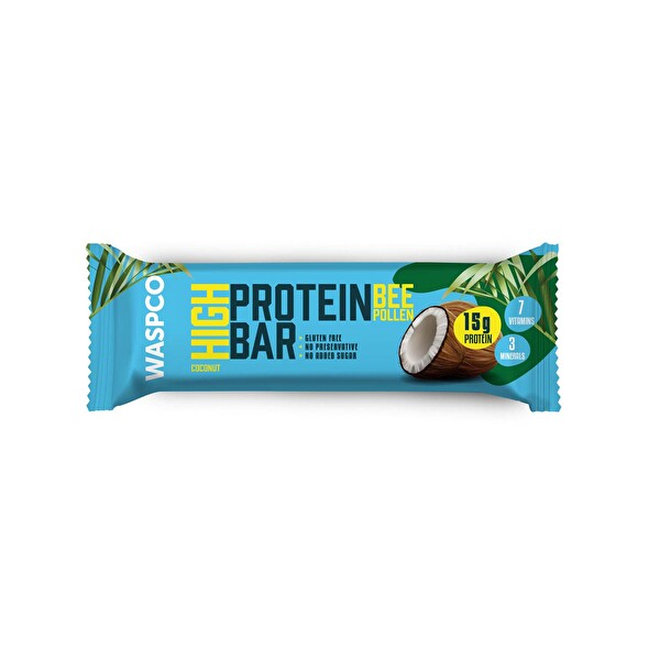 Arı Polen Hindistan Cevizi Badem Protein Bar 50 Gr