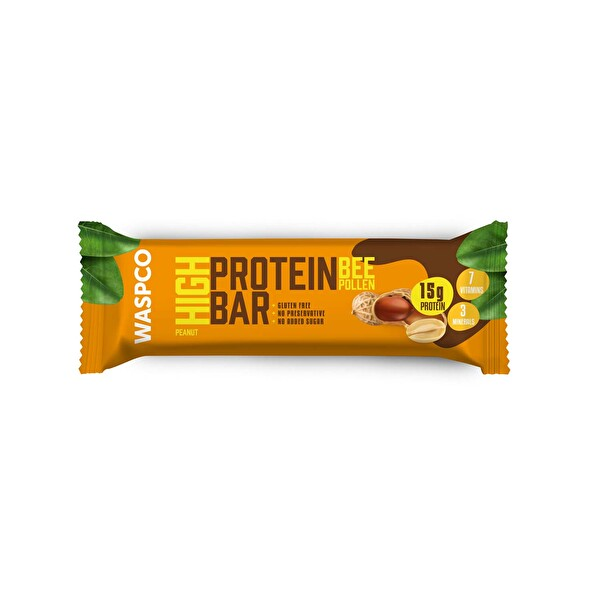 Arı Polen Yer Fıstığı Kakao Protein Bar 50 Gr