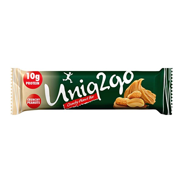 Uniq2go Crunchy Fıstık Ezmeli Proteinli Bar 40 Gr