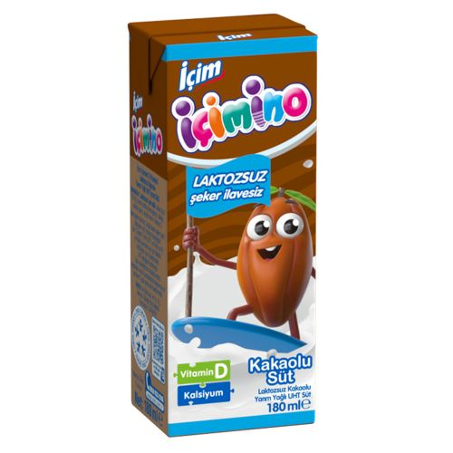 İçimino Laktozsuz Kakaolu Süt 180 Ml