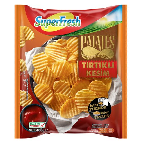 Superfresh Tırtıklı Kesim Patates 400 Gr