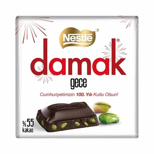 Nestlé Damak Gece Antep Fıstıklı Bitter Çikolata 60 Gr
