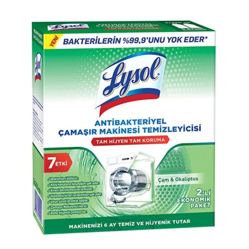 Lysol Antibakteriyel Çamaşır Makinesi Temizleyicisi 2x250 Ml