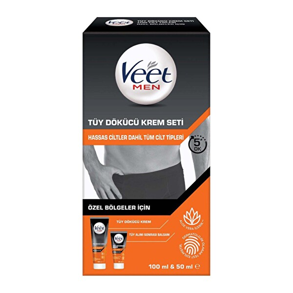 Veet Men Özel Bölge Tüy Dökücü Krem Kiti 150 Ml