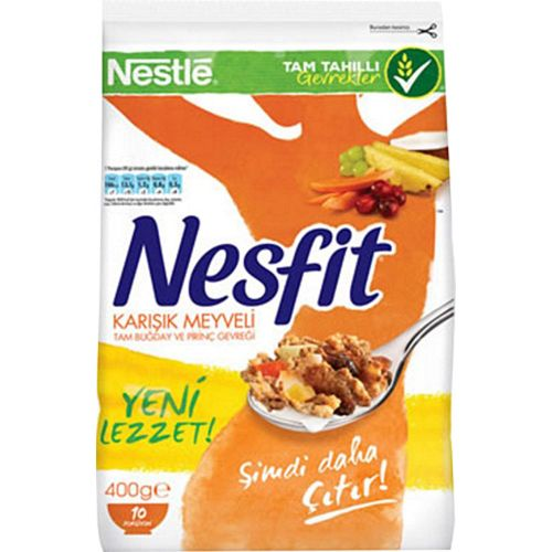 Nesfit Karışık Meyveli Gevrek 480 Gr
