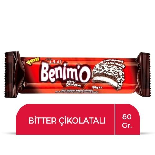 Eti Benimo Bitter Çikolatalı 80 Gr
