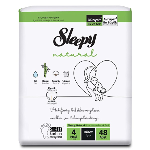 Sleepy Natural Külot Bez 4 No Maxi 7-14 Kg 48 Adet
