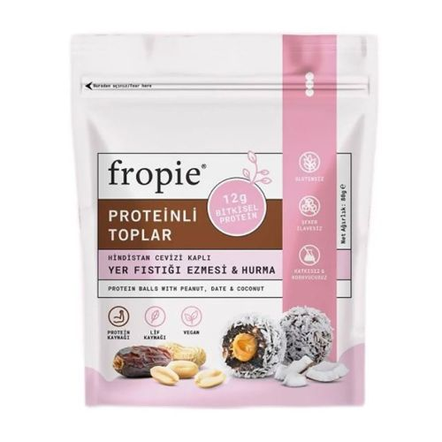 Fropie Yer Fıstığı Hurma Proteinli Toplar 80 Gr