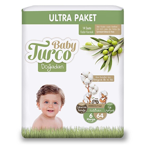 Baby Turco Doğadan Ultra XL 64 Adet