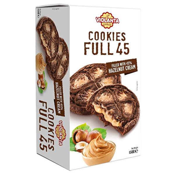 Full 45 Fındık Ezmeli Krema Dolgulu Kurabiye 125 Gr