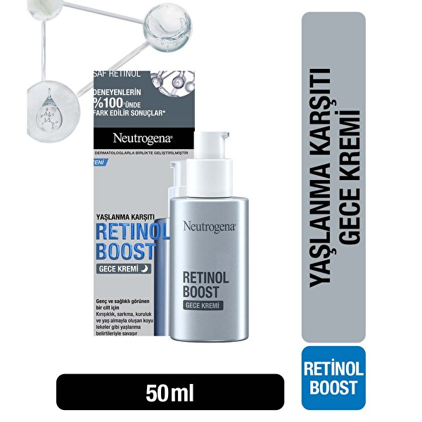 Neutrogena Retinol Boost Yaşlanma Karşıtı Gece Kremi 50 Ml
