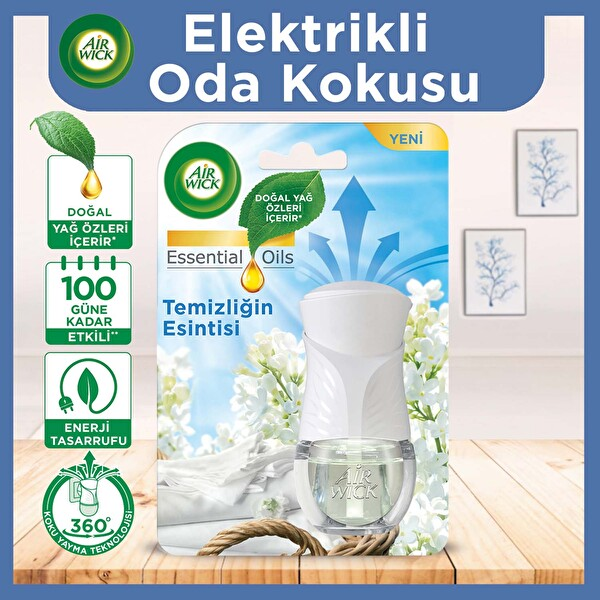 Air Wick Elektrikli Oda Kokusu Temiz Esintiler Kit 1 Adet