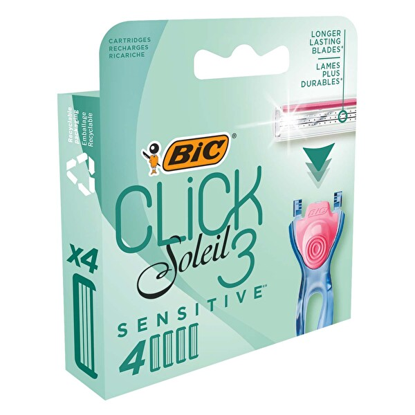 Bic Soleil Click Kadın Tıraş Bıçağı Yedek Kartuş 4 Adet