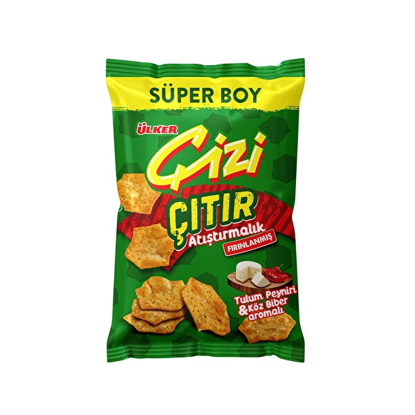 Ülker Çizi Çıtır Tulum Peyniri & Köz Biber 120 Gr